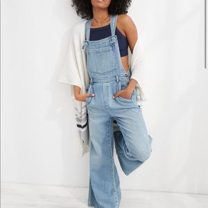 Aerie Wide Leg Overalls